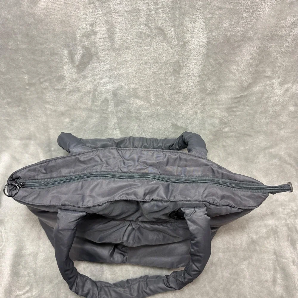 Bath & Body Works Gray Tote Bag Padded Purse‎ Travel Handbag